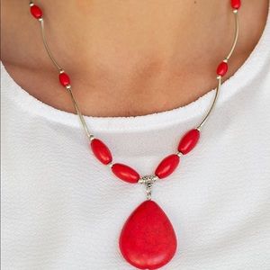 Stone Red Necklace